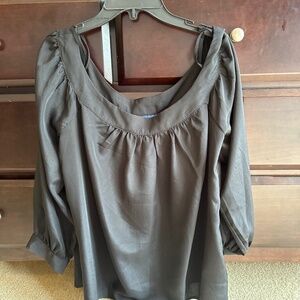 Maeve Black Silk Blouse